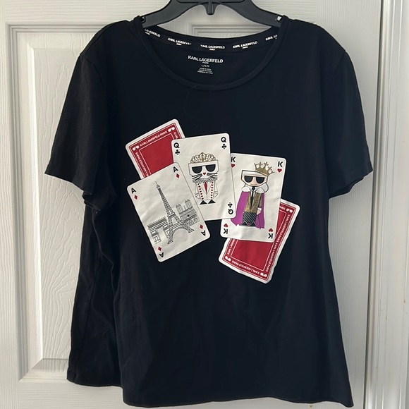 Karl Lagerfeld Tops - Karl Lagerfeld Playing Cards Top